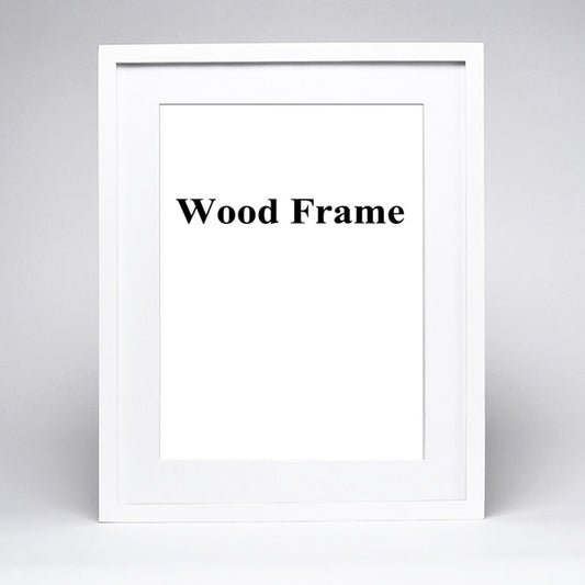 Natural wood photo frame